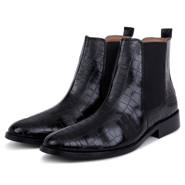 Premium Croc Boots - Black