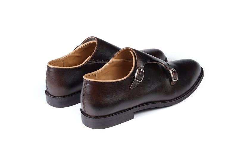 DOUBLE MONK STRAPS - BROWN - ashfordclothing