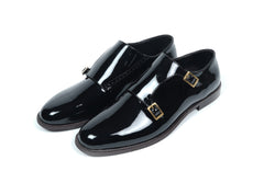 PATENT LEATHER MONK STRAPS - ashfordclothing