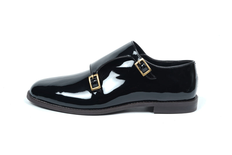 PATENT LEATHER MONK STRAPS - ashfordclothing